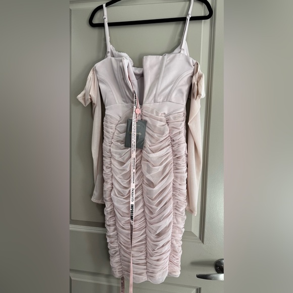 House of CB Blush Corset Long Sleeve Dress - Picture 3 of 3